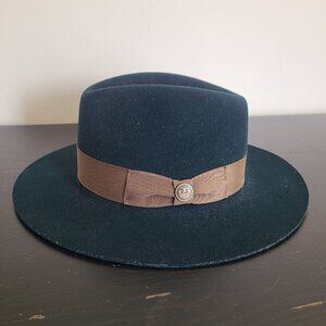Goorin Bros Fedora Hat Country Line Green Felt 100% Wool Size Small